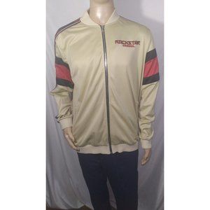 Mens Rockstar Original 3XL Full Zip Track Jacket Tan/Black/Red